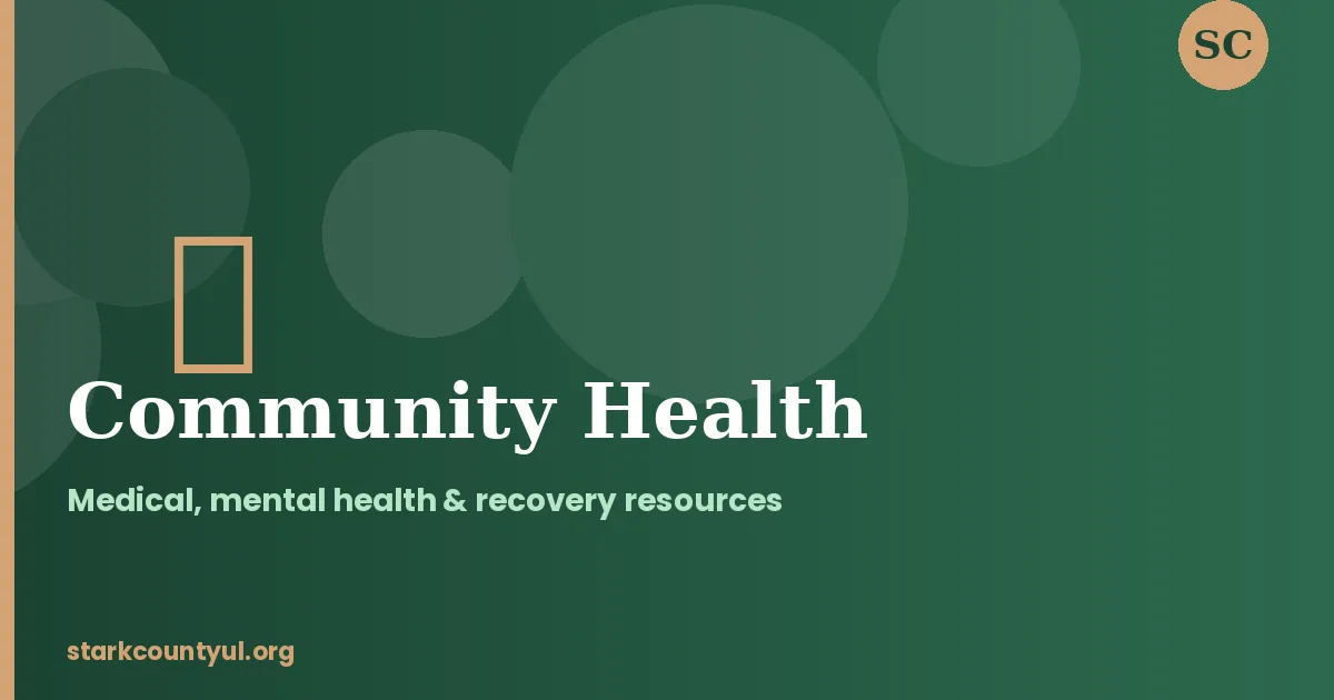 Stark County community health and mental health resources