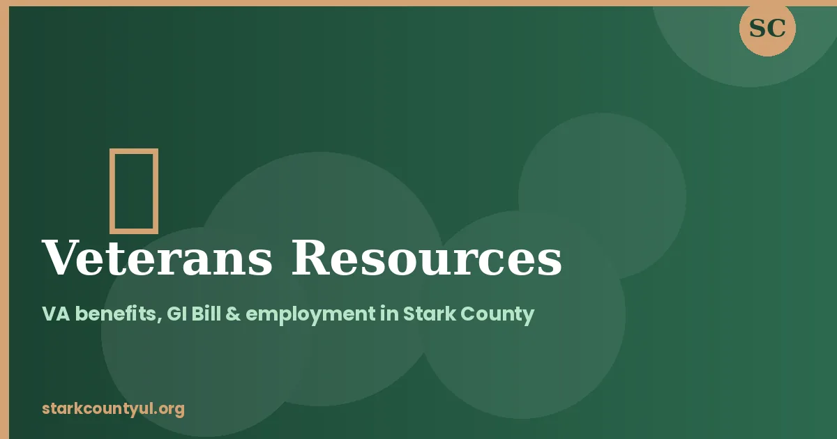 Veterans saluting during a memorial service in Stark County